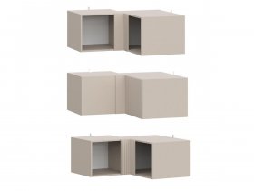 Антресоль (АН50+АН75+планка) Эккервуд (меланж) в Двуречье - dvureche.mebel-nsk.ru | фото
