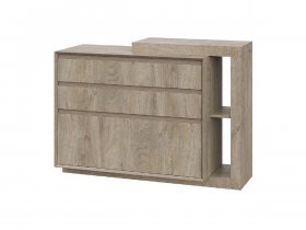 Комод 1200 22 J-Э Этна (дуб эндгрей) в Двуречье - dvureche.mebel-nsk.ru | фото