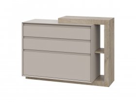 Комод 1200 22 J-Э Этна (дуб эндгрей/кашемир) в Двуречье - dvureche.mebel-nsk.ru | фото