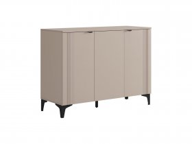 Комод 3 Рич (кашемир/фрапучино матовый/черный) в Двуречье - dvureche.mebel-nsk.ru | фото