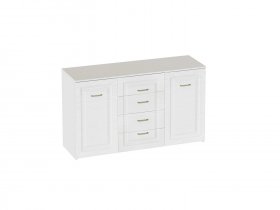Комод 4 ящ 2 дв Манхэттен спальня в Двуречье - dvureche.mebel-nsk.ru | фото