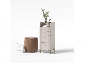 Комод 4 ящика КМ2 Одетта (дуб эндгрей/меланж) в Двуречье - dvureche.mebel-nsk.ru | фото