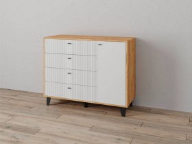 Комод «Катрин-13» (дуб крафт золотой/карбон фарфор) в Двуречье - dvureche.mebel-nsk.ru | фото