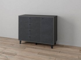 Комод «Катрин-13» (графит/гранит лофт) в Двуречье - dvureche.mebel-nsk.ru | фото