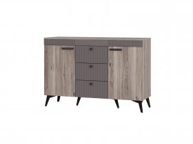 Комод КМ-12 Кассандра (дуб смоки/MF14) в Двуречье - dvureche.mebel-nsk.ru | фото