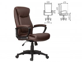 Кресло офисное BRABIX Enter EX-511, коричневое в Двуречье - dvureche.mebel-nsk.ru | фото