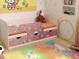 Кровать детская с ящиками 1,86 Минима Hello Kitty в Двуречье - dvureche.mebel-nsk.ru | фото