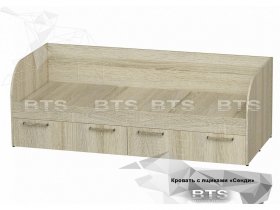 Кровать детская Сенди КР-01 (BTS) в Двуречье - dvureche.mebel-nsk.ru | фото