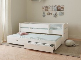 Кровать двухуровневая с ящиками «Лапландия» в Двуречье - dvureche.mebel-nsk.ru | фото