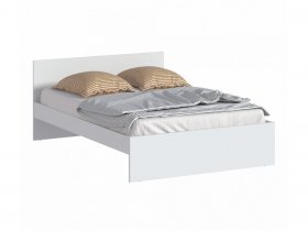 Кровать двуспальная 1,4м Бруклин СБ-3353 (белый) в Двуречье - dvureche.mebel-nsk.ru | фото
