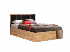 Кровать двуспальная с подъем. мех. 1,6 м Либерти 51.20 в Двуречье - dvureche.mebel-nsk.ru | фото