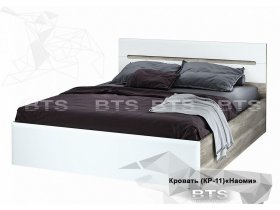 Кровать двуспальная 1,6 м  Наоми КР-11 в Двуречье - dvureche.mebel-nsk.ru | фото