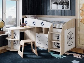 Кровать комбинированная «Немо» в Двуречье - dvureche.mebel-nsk.ru | фото