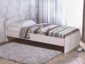 Кровать односпальная 80 с низкой спинкой (ясень шимо светлый) в Двуречье - dvureche.mebel-nsk.ru | фото