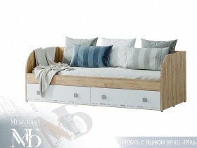 Кровать с ящиками Тренд КР-01 в Двуречье - dvureche.mebel-nsk.ru | фото