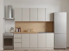 Кухонный гарнитур Мори 2,0 м (сатин) в Двуречье - dvureche.mebel-nsk.ru | фото