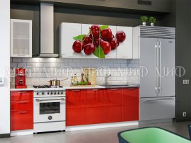 Кухонный гарнитур Вишня в Двуречье - dvureche.mebel-nsk.ru | фото