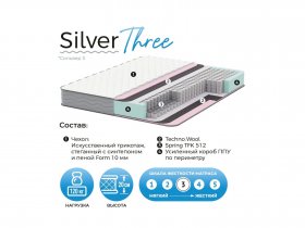 Матрас Silver Three в Двуречье - dvureche.mebel-nsk.ru | фото