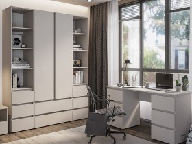 Модульная детская Люмо (кашемир) в Двуречье - dvureche.mebel-nsk.ru | фото