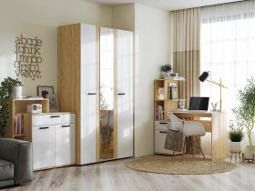 Модульная детская Санса (дуб сонома/белый) в Двуречье - dvureche.mebel-nsk.ru | фото