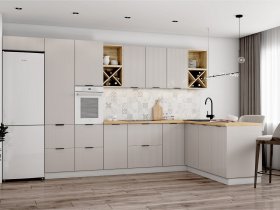 Модульная кухня Фенис (3Д тирамису) в Двуречье - dvureche.mebel-nsk.ru | фото