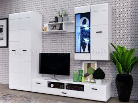 Модульная стенка Нэнси NEW в Двуречье - dvureche.mebel-nsk.ru | фото