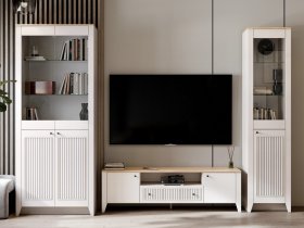 Модульная стенка Валенсия в Двуречье - dvureche.mebel-nsk.ru | фото