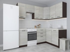 Модульная угловая кухня 1,4м*2,1м Лада (пикард) в Двуречье - dvureche.mebel-nsk.ru | фото
