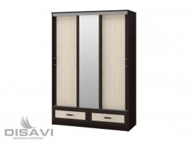 Шкаф-купе 3-х створчатый 1.5м Модерн в Двуречье - dvureche.mebel-nsk.ru | фото