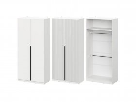 Шкаф ШК-100 Эккервуд (белый) в Двуречье - dvureche.mebel-nsk.ru | фото