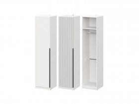 Шкаф ШК-50 Эккервуд (белый) в Двуречье - dvureche.mebel-nsk.ru | фото