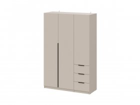 Шкаф трехстворчатый с ящиками ШК-22 (меланж) в Двуречье - dvureche.mebel-nsk.ru | фото