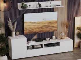 Стенка «Сильвия» (белый ясень) в Двуречье - dvureche.mebel-nsk.ru | фото