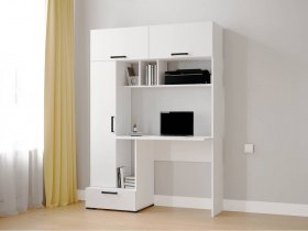 Стол письменный «Квартет-11» (белый) в Двуречье - dvureche.mebel-nsk.ru | фото