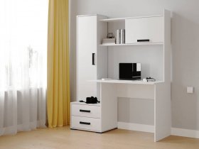 Стол письменный «Квартет-9» (белый) в Двуречье - dvureche.mebel-nsk.ru | фото