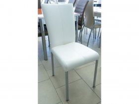 Стул обеденный Герцог (белый 110/каркас хром) в Двуречье - dvureche.mebel-nsk.ru | фото