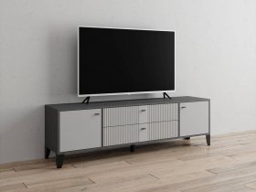 Тумба под ТВ Парус-10 (графит/светло-серый) в Двуречье - dvureche.mebel-nsk.ru | фото