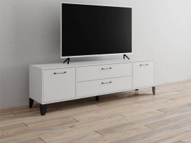 Тумба под ТВ Парус-13 (белый) в Двуречье - dvureche.mebel-nsk.ru | фото