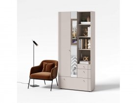 Вешалка с зеркалом ВШ1 Одетта (дуб эндгрей/меланж) в Двуречье - dvureche.mebel-nsk.ru | фото